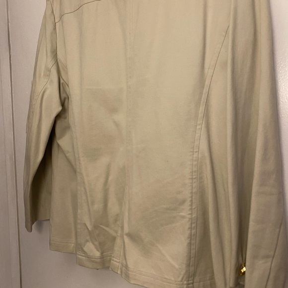 Jones New York Size Large Stretch Military Style Jacket with Gold Buttons - Picture 5 of 9